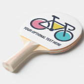 Raquette De Ping Pong Cyclisme de texte personnalisé (Devant Angle)