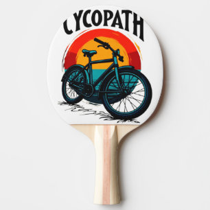Raquette De Ping Pong Cycopath : Vélo énergétique avec le soleil couchan