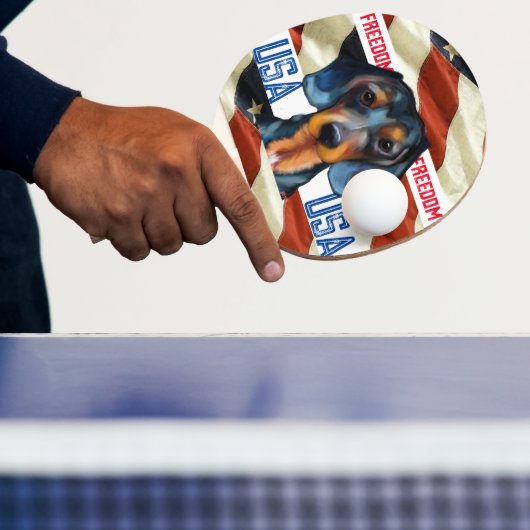 Raquette De Ping Pong Dachshund (Insitu)