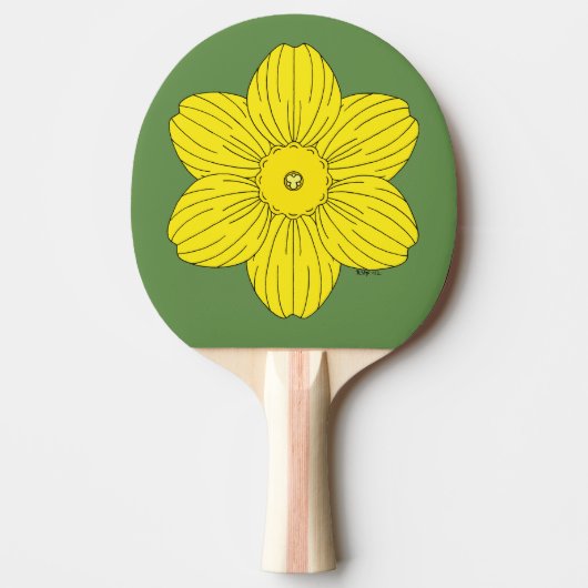 Raquette De Ping Pong Daffodique héraldique (Devant)