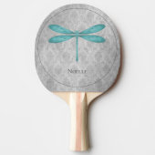Raquette De Ping Pong Damas de libellule turquoise (Devant)