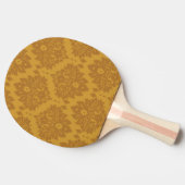 Raquette De Ping Pong Damassé d'or de luxe (Côté)