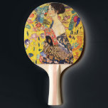 Raquette De Ping Pong Dame Gustav Klimt Avec Ventilateur<br><div class="desc">Dame Gustav Klimt Avec Ventilateur</div>