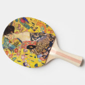 Raquette De Ping Pong Dame Gustav Klimt Avec Ventilateur (Côté)