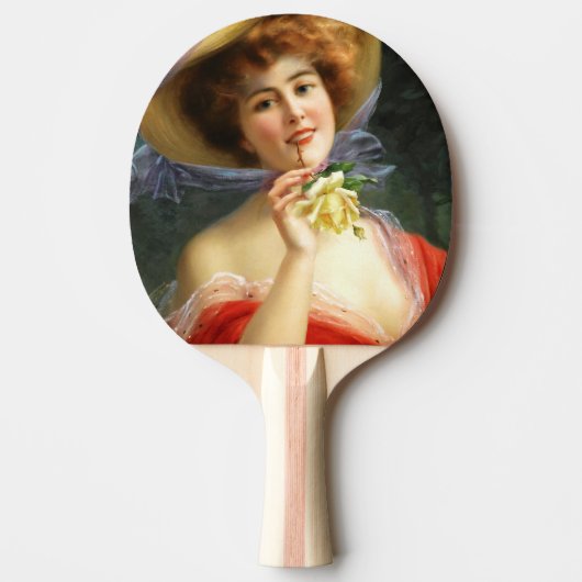 Raquette De Ping Pong Dame tombée en rouge (Devant)