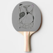 Raquette De Ping Pong "Danser Hen gris" Ping Paddle Abstrait (Dos)