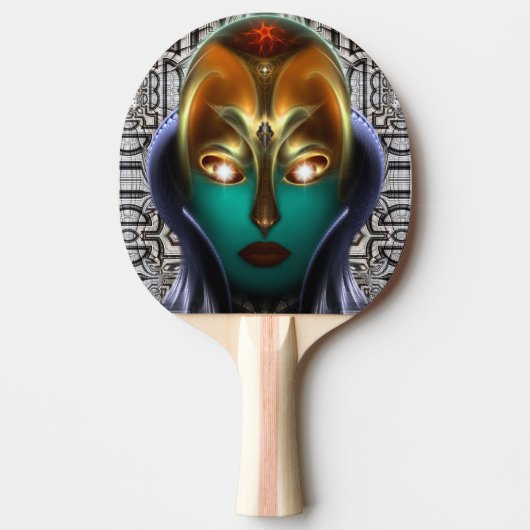 Raquette De Ping Pong Daria Cyborg Queen Tech Ping Pong Paddle (Devant)