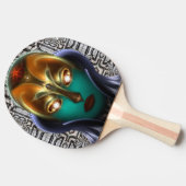 Raquette De Ping Pong Daria Cyborg Queen Tech Ping Pong Paddle (Côté)