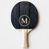 Raquette De Ping Pong Dark Burnt Wood Monogram (Devant)
