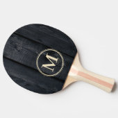 Raquette De Ping Pong Dark Burnt Wood Monogram (Côté)