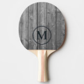 Raquette De Ping Pong Dark Clean Gray Wood Monogram (Devant)