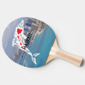 Raquette De Ping Pong Dauphin des îles Hawaii Waikiki (Côté)