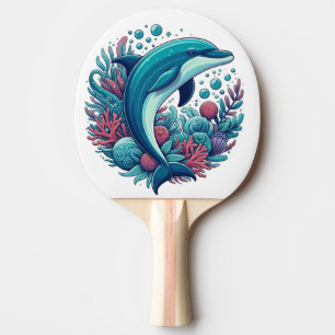 Raquette De Ping Pong Dauphin marin/côtier mignon