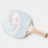 Raquette De Ping Pong Dauphin rose Ping Paddle personnalisé (Côté)