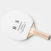 Raquette de Ping Pong de mariage personnalisée ave (Côté)