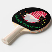 Raquette de ping pong de Noël Gnomie (Devant Angle)