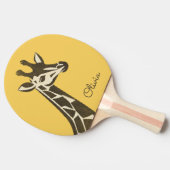 Raquette De Ping Pong Décor en tête de girafe de mignonne (Côté)