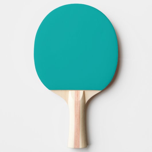 Raquette De Ping Pong Décor Peacock Turquoise Prêt à Customiser (Devant)
