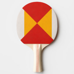 Raquette De Ping Pong Décoratif Géométrique