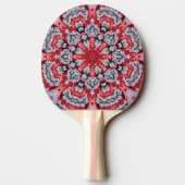 Raquette de ping pong décorative rouge (Dos)