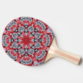 Raquette de ping pong décorative rouge (Côté)