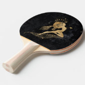 Raquette De Ping Pong Déesse du Zodiaque | Astrologie des baies d'or cos (Devant Angle)