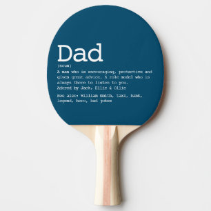 Raquette De Ping Pong Définition personnalisée de papa pour la fête des