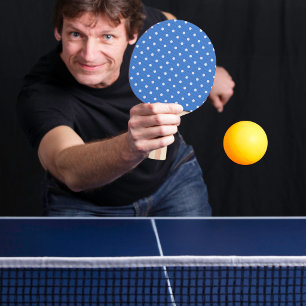 Raquette De Ping Pong Délice Pointillé Bleu