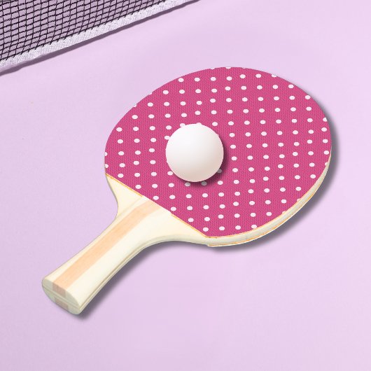 Raquette De Ping Pong Délice Pointillé Rouge