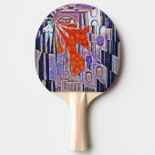 Raquette De Ping Pong Demain's Way Aujourd'hui Retro Future Art (Devant)