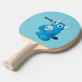 Raquette De Ping Pong Démon déplaisant Avec Crâne (Devant Angle)