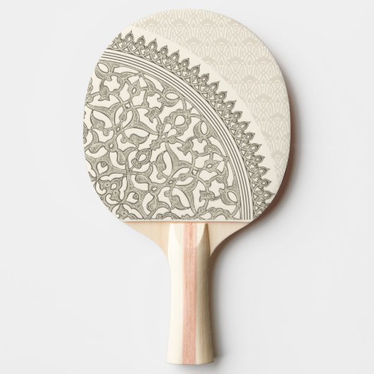 Raquette De Ping Pong Dentelle Arabe de style (Devant)