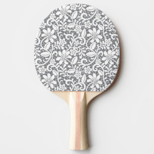 Raquette De Ping Pong Dentelle blanche 1