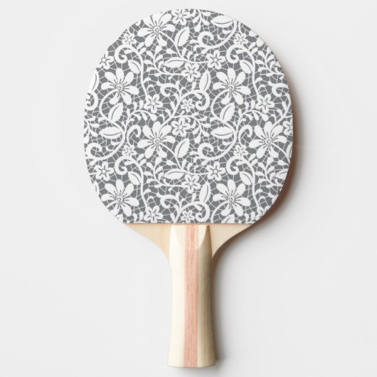 Raquette De Ping Pong Dentelle blanche 1 (Devant)