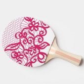 Raquette De Ping Pong Dentelle rouge (Côté)