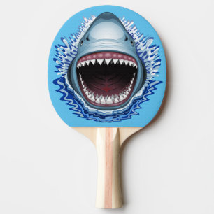 Raquette De Ping Pong Dents du visage de requin
