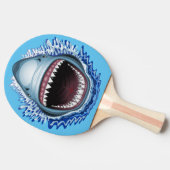 Raquette De Ping Pong Dents du visage de requin (Côté)