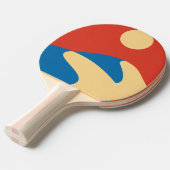 Raquette De Ping Pong Désert du Sahara du milieu du siècle, Mod Wall Art (Devant Angle)