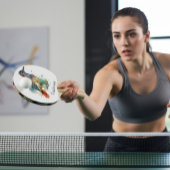 Raquette De Ping Pong Desert Spirit, Roadrunner en Aquarelle, coutume