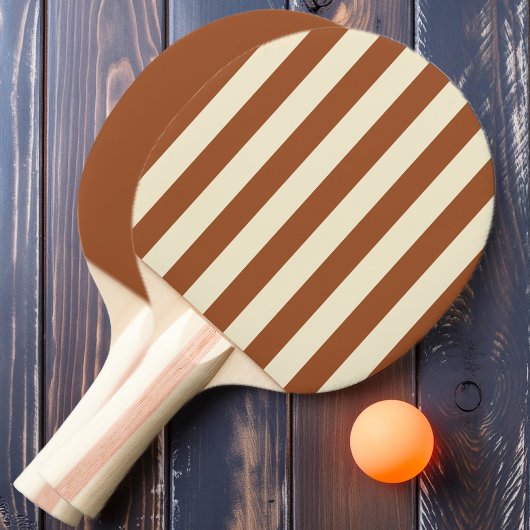 Raquette De Ping Pong Desert Sun Polo Striping et Solide