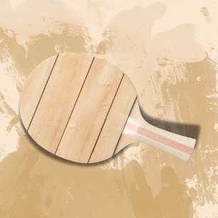 Raquette De Ping Pong Design bois Lumière Bois Brown  