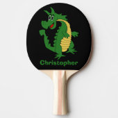 Raquette De Ping Pong Design Dragon Vert (Devant)