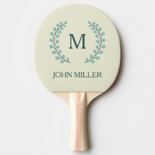 Raquette De Ping Pong Design élégant de couronnes de baies scandinaves