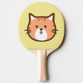 Raquette De Ping Pong Dessin animé chat mignon (Dos)
