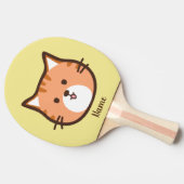 Raquette De Ping Pong Dessin animé chat mignon (Côté)