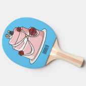 Raquette De Ping Pong dessin animé de gâteau mariage (Côté)