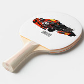 Raquette De Ping Pong dessin animé de Kart racing (Devant Angle)