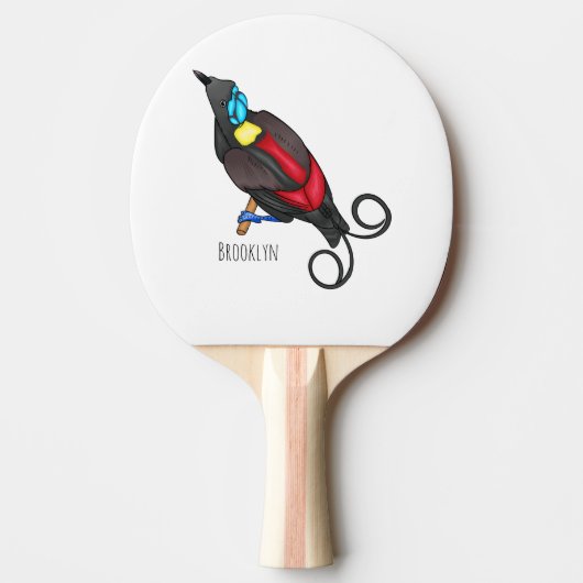 Raquette De Ping Pong dessin animé du manucode de Wilson (Devant)