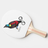 Raquette De Ping Pong dessin animé du manucode de Wilson (Côté)