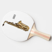 Raquette De Ping Pong dessin animé saxophone (Côté)